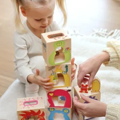 BABBLARNA FIGURSET OCH HUS I TRÄ