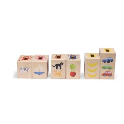 BABBLARNA FIGURSET OCH HUS I TRÄ