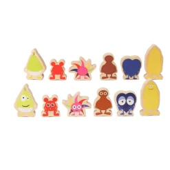 BABBLARNA FIGURSET TRÄ LITEN