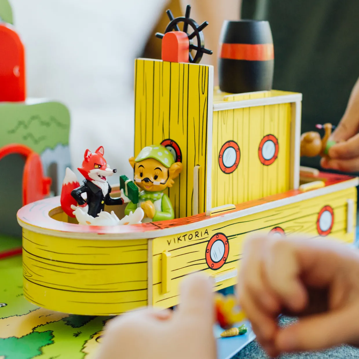 BAMSE FIGURSET FARMOR, KATTEN JANSON & HUSMUSEN