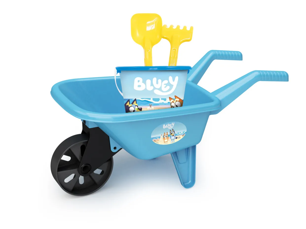 BLUEY SANDLEKSAK SKOTTKÄRRA