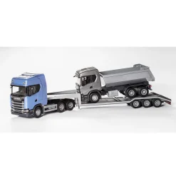 EMEK LEKSAKSBIL LASTARE SCANIA S BLUE LOW 1:25