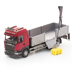 EMEK LEKSAKSBIL LASTBIL SCANIA RÖD 1:25