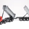 EMEK LEKSAKSBIL TIPPBIL MED VAGN SCANIA RÖD 1:25