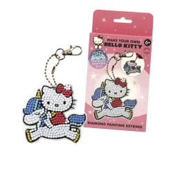 HELLO KITTY DIAMANTMÅLNING MED NYCKELRING