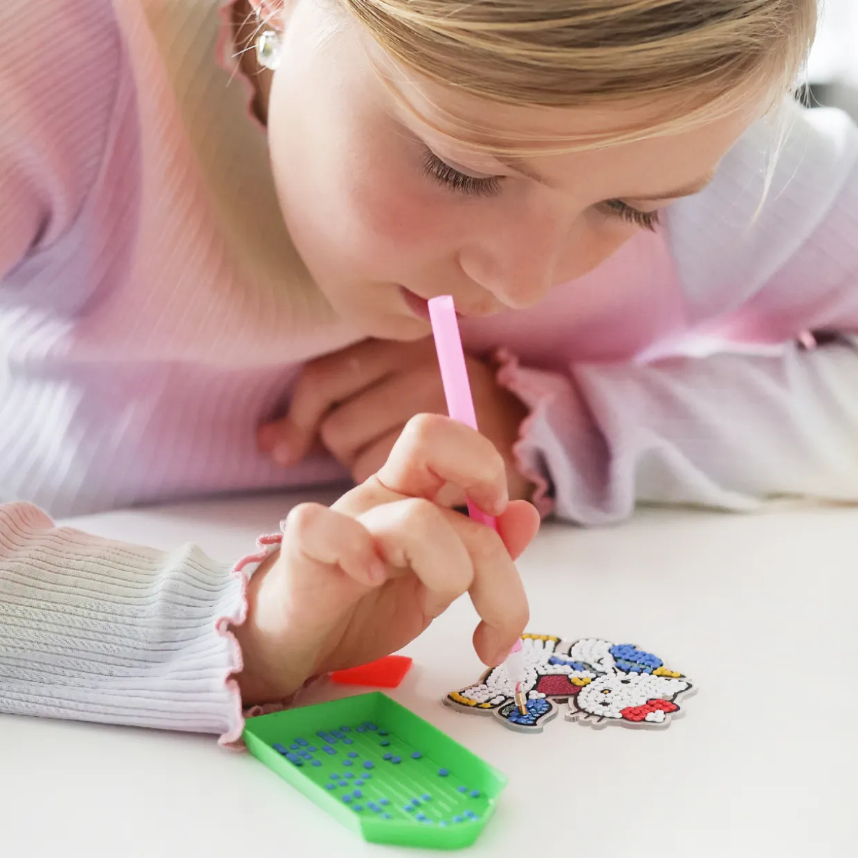 HELLO KITTY DIAMANTMÅLNING MED NYCKELRING