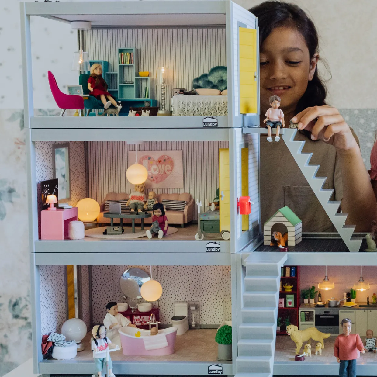 LUNDBY DOCKHUSMÖBLER BADKARSSET
