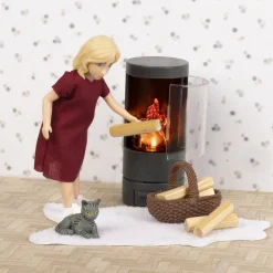 LUNDBY DOCKHUSMÖBLER KAMINSET MED BELYSNING