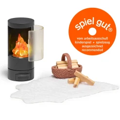 LUNDBY DOCKHUSMÖBLER KAMINSET MED BELYSNING