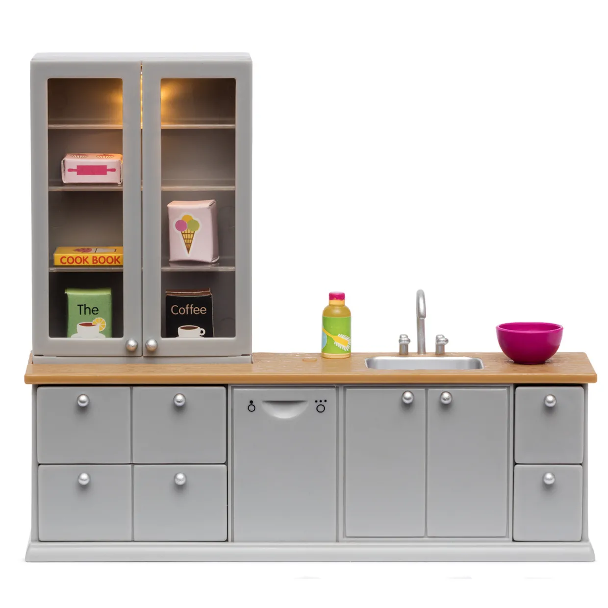 LUNDBY DOCKHUSMÖBLER KÖK DISKHO & DISKMASKIN MED BELYSNING