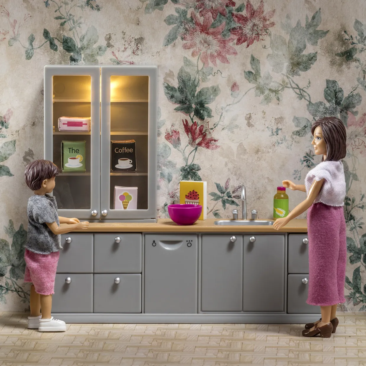 LUNDBY DOCKHUSMÖBLER KÖK DISKHO & DISKMASKIN MED BELYSNING