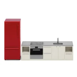 LUNDBY DOCKHUSMÖBLER KÖK KYLSKÅP, SPIS & DISKHO BASIC