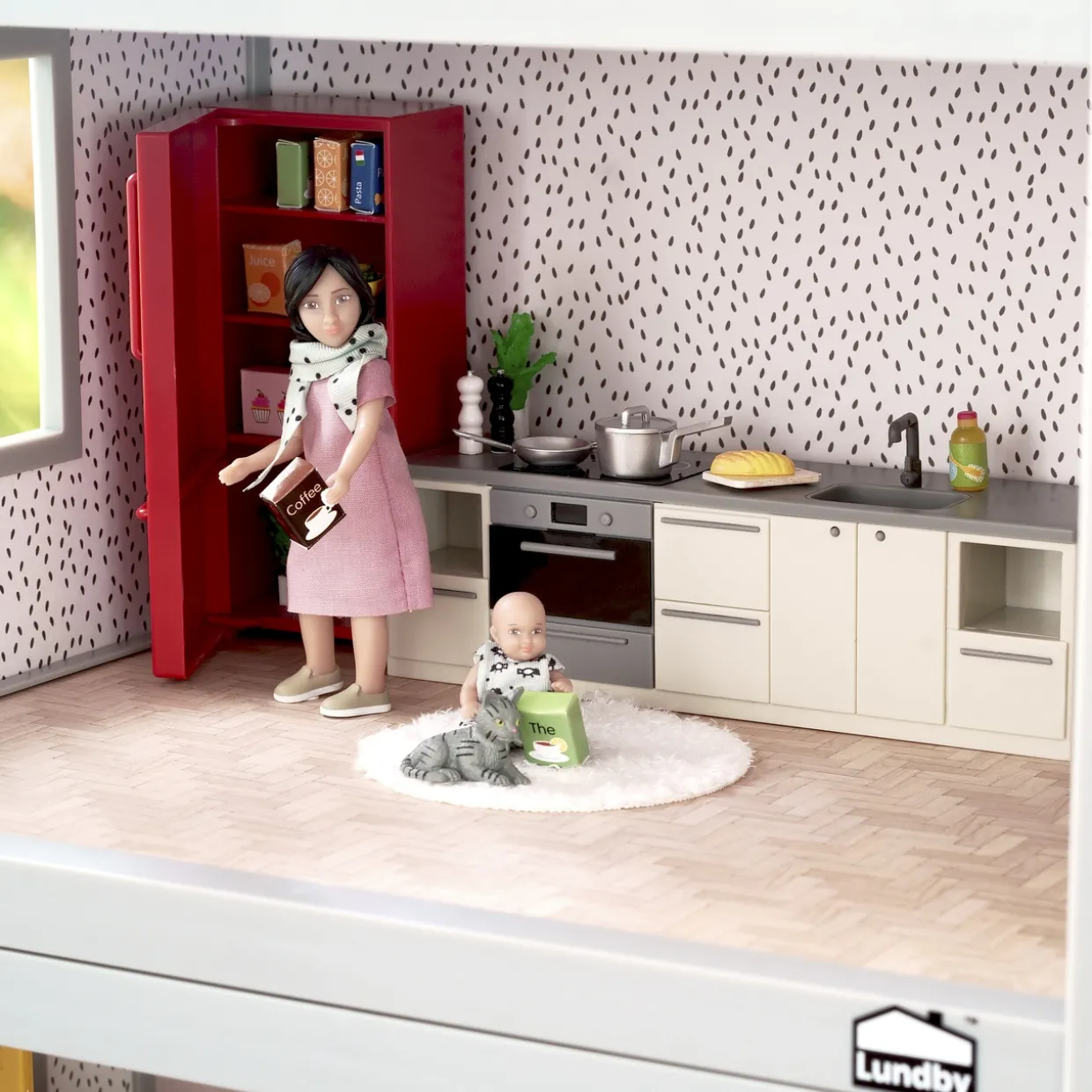 LUNDBY DOCKHUSMÖBLER KÖK KYLSKÅP, SPIS & DISKHO BASIC