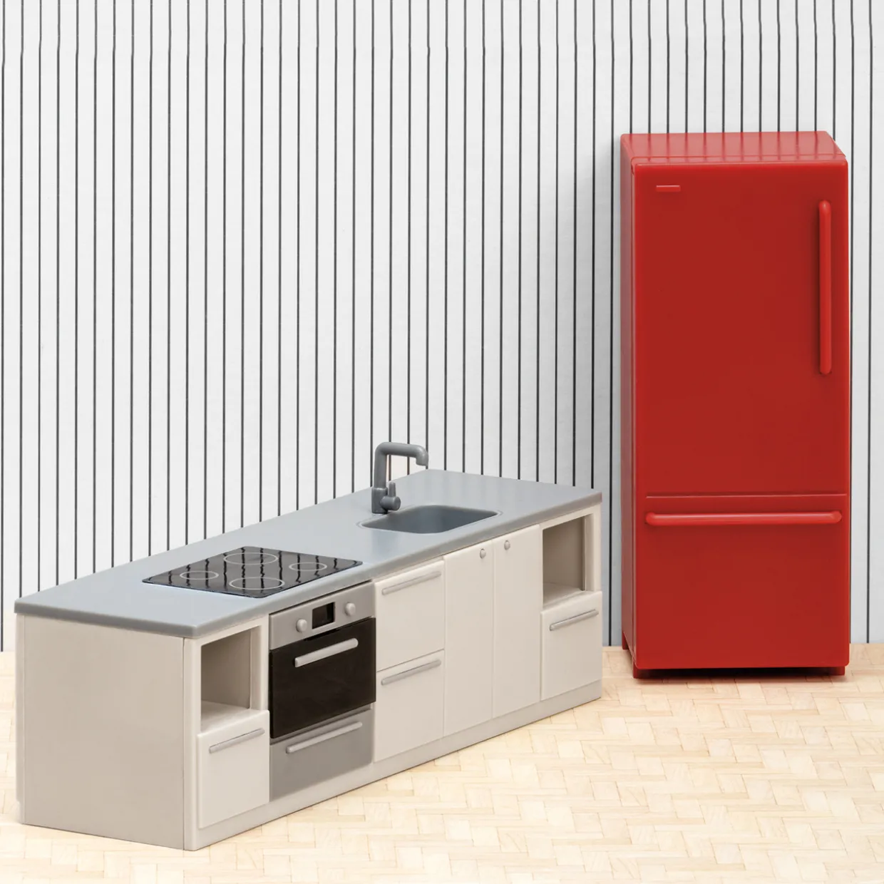 LUNDBY DOCKHUSMÖBLER KÖK KYLSKÅP, SPIS & DISKHO BASIC