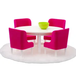 LUNDBY DOCKHUSMÖBLER MATGRUPP CERISE