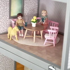 LUNDBY DOCKHUSMÖBLER MATGRUPP LJUSROSA