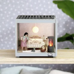 LUNDBY DOCKHUSMÖBLER SOVRUMSSET MÄSSING