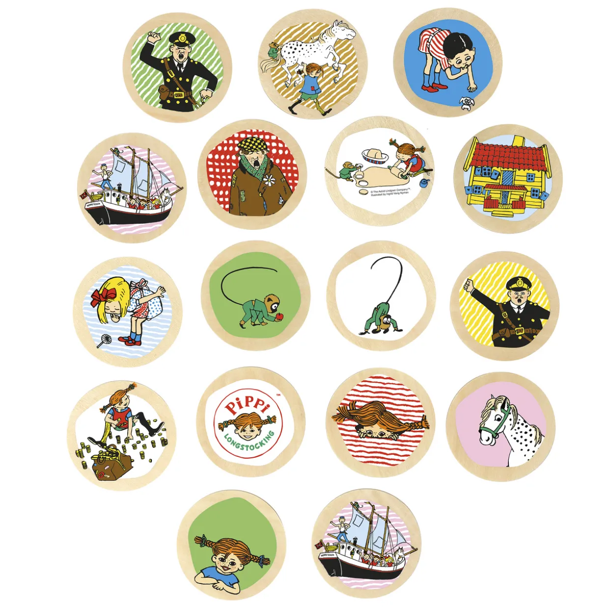 PIPPI BARNSPEL MEMO-SPEL