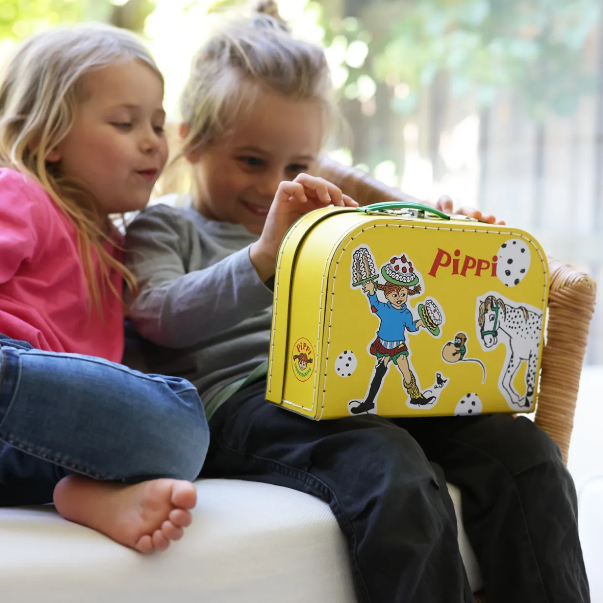 PIPPI BARNVÄSKA PAPPVÄSKA GUL 25 CM
