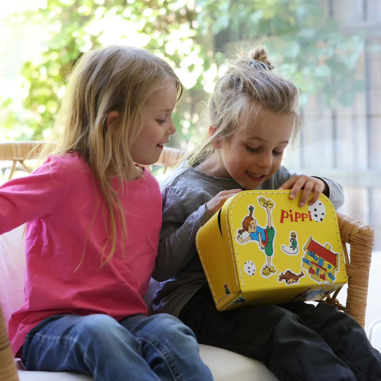 PIPPI BARNVÄSKA PAPPVÄSKA GUL 25 CM
