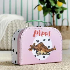 PIPPI BARNVÄSKA PAPPVÄSKA ROSA 20 CM