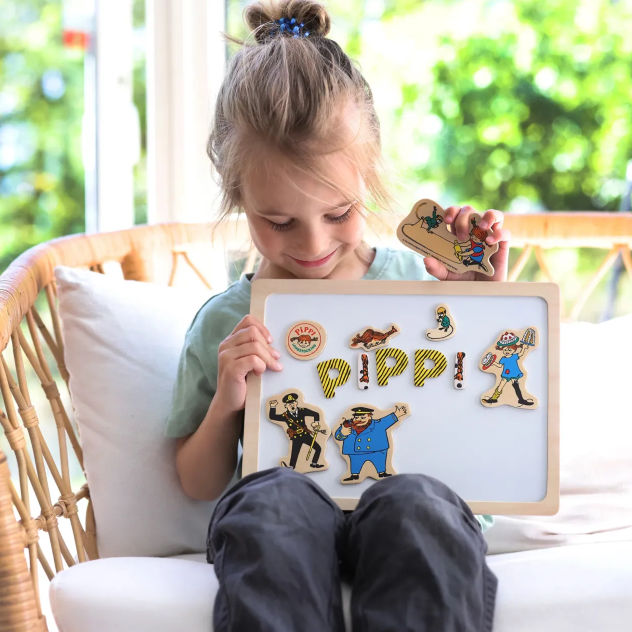 PIPPI MAGNETBOKSTÄVER OCH FIGURER 72 ST