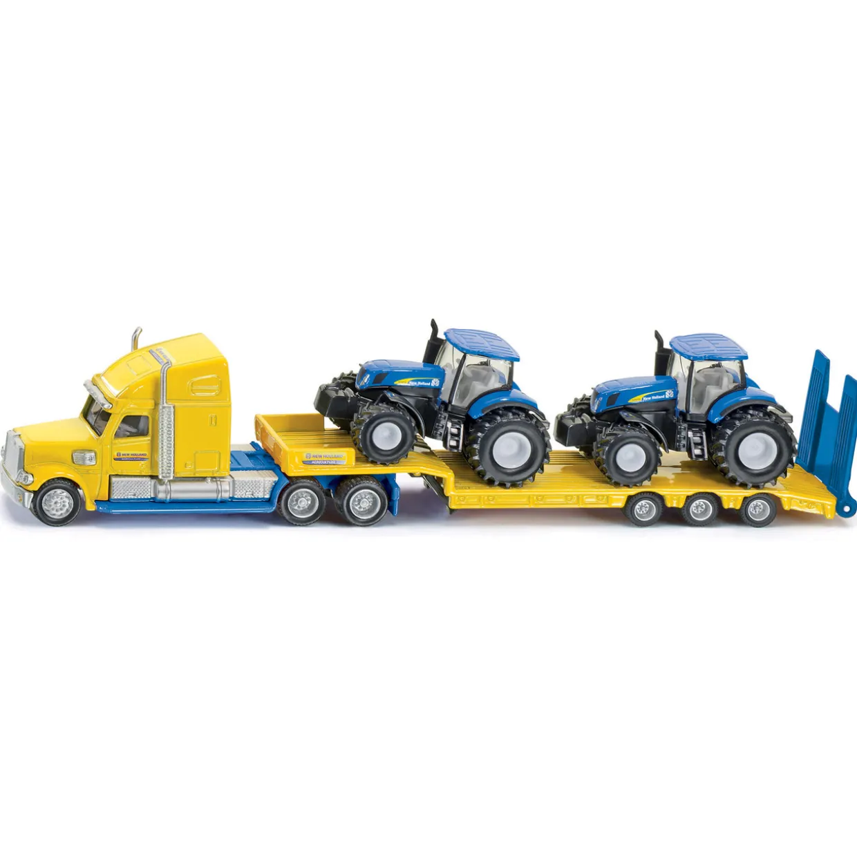 SIKU LASTBIL MED NEW HOLLAND TRAKTOR 1:87