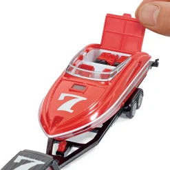 SIKU PERSONBIL MED MOTORBÅT 1:55