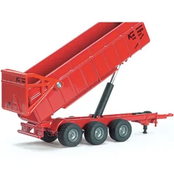 SIKU TRAKTOR MASSEY FERGUSON MED 3-AXLAT SLÄP 1:87