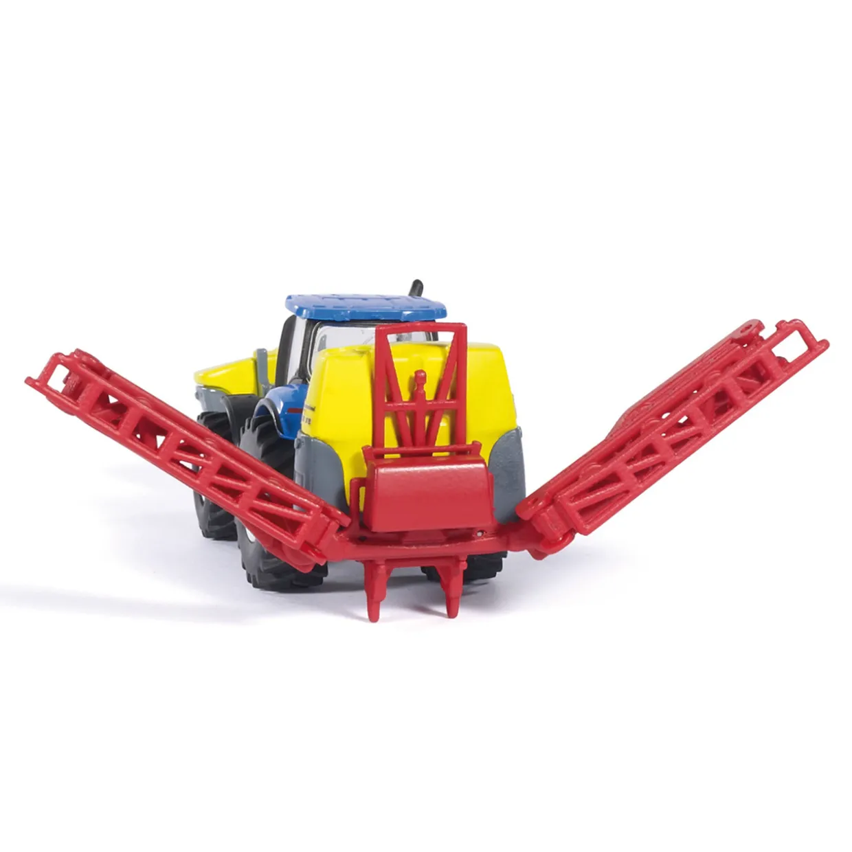 SIKU TRAKTOR NEW HOLLAND MED BESPRUTNINGSSLÄP 1:87