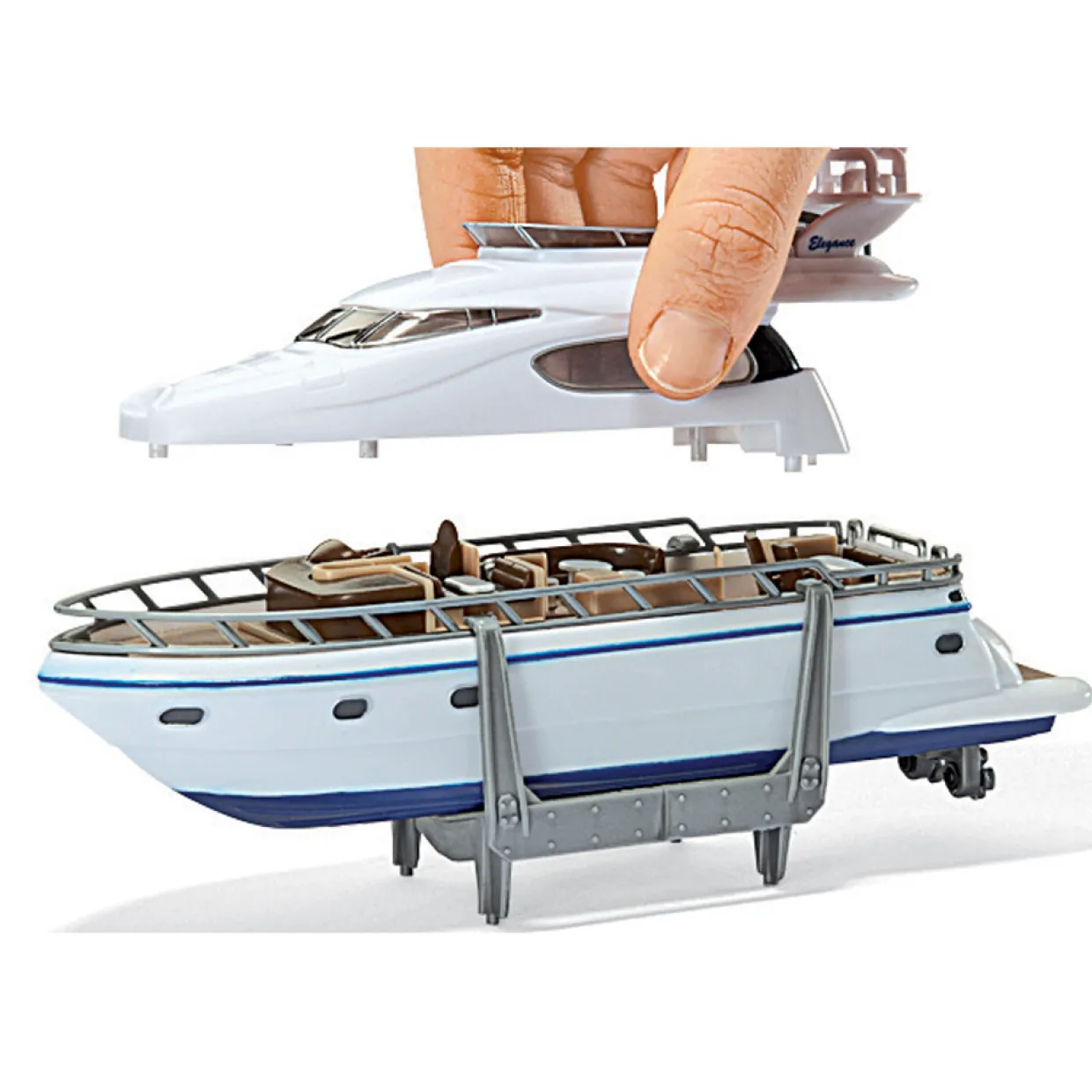 SIKU TRANSPORTBIL MED YACHT 1:87