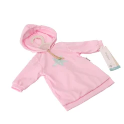 SKRÅLLAN DOCKKLÄDER HOODIE-KLÄNNING 45 CM