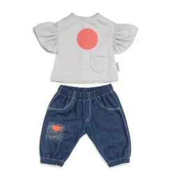 SKRÅLLAN DOCKKLÄDER JEANS & T-SHIRT 45 CM